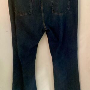 Ashro Blue Flare Wide Leg Jeans size 18 bling on pockets